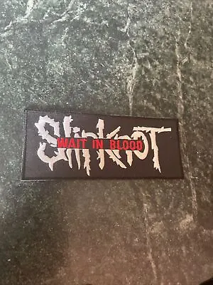 SLIPKNOT EMBROIDERED PATCH Iron On Rare Vtg 4” Metal Band Wait Blood • $14.80