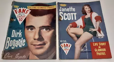 Fans Star Library Super Rare 38 Janette Scott & No 5 Dirk Bogarde • £6.45