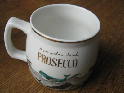 £5.99 • Buy Yvonne Ellan, London Yew03518 Prosecco Mug: Whales Design: Boxed...never Used...