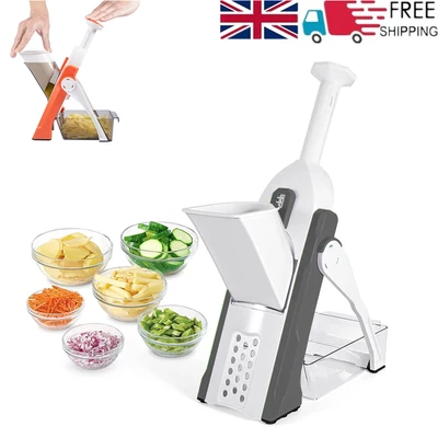 £13.99 • Buy 5 In 1 Vegetable Slicer Food Chopper Kitchen Mandoline Julienne Grater Container