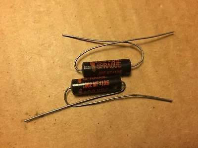 2 NOS Sprague Black Beauty .002 Uf 600v Capacitors Vintage .0022 Subs (qty) • $8