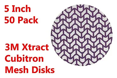 $28.99 • Buy 3M™ 710W Xtract™ 5  Net Sanding Discs Cubitron II ™ Hook And Loop 50 Pack