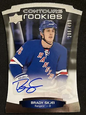 15-16 Upper Deck Contours Rookies Auto Die Cut 286/499 Brady Skjei • $5