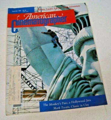 $35 • Buy American Cinematographer Magazine November 1985 REMO Laszlo The Monkey's Paw