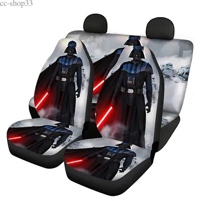 $63.64 • Buy Star Wars Darth Vader Car 5-Seats Covers Auto Front Rear Cushion Protectors Gift