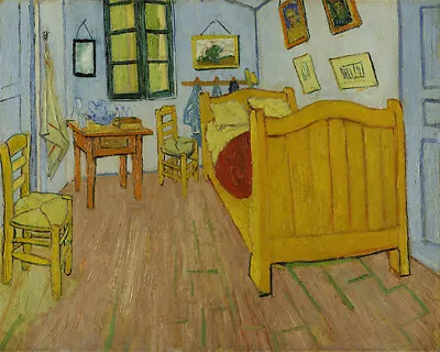 $99.90 • Buy Hand-painted Oil Painting Vincent Van Gogh - De Slaapkamer 