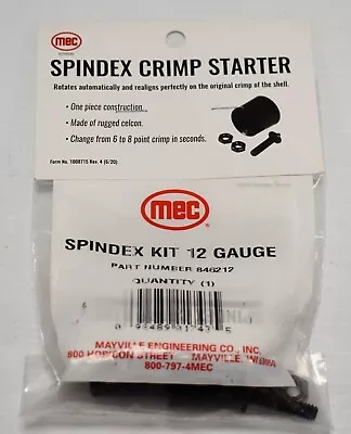 MEC Spindex Crimp Starter Reloading Kit For 12Ga. - Pt. # 846212 - Free Shipping • $14.99