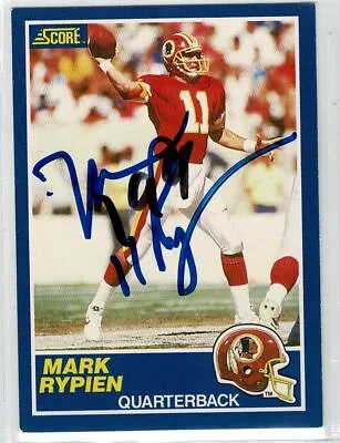 Mark Rypien Signed Autographed Card! Authentic! 12666 • $29.99