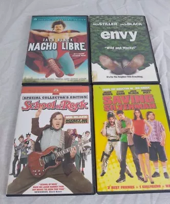 Lot Of 4 Jack Black DVD Movies  Envy   Nacho Libre   School House Rock  Comedy • $14.95