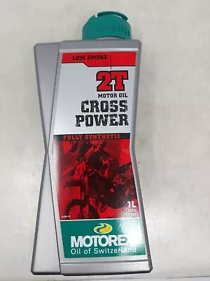 Motorex Cross Power Motorcycle MX ATV 2T 2 Stroke Pre-Mix 1 Liter Oil 308092 • $30