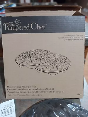 Pampered Chef Microwave Chip Maker Set Of 2 New In Box  • $12.99