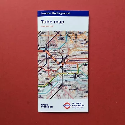 LONDON UNDERGROUND TUBE MAP NOVEMBER 2022 Artist Do Ho Suh - EXCELLENT • £0.60