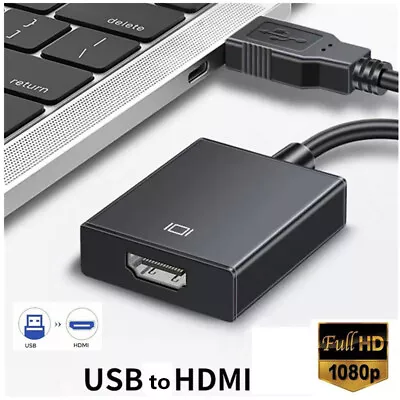 HD 1080P USB 3.0 To HDMI Video Cable Adapter For PC Laptop HDTV LCD TV Converter • $7.99