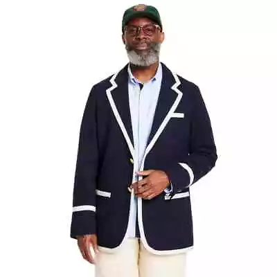 New! Rowing Blazers X Target Men's Gold Button Blazer Jacket Navy Blue / White M • $59.88