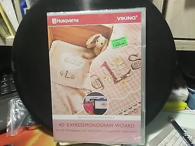 Viking 4D Expressmonogram Wizard Monogram Embroidery Software Sealed. • $44