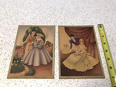 2 Vintage Sandre’ Morris & Bendien   NY  Painted Pictures • $15