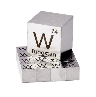 $70 • Buy Tungsten Metal 25.4mm 1 Inch Density Cube 99.95% Pure NOT ALLOY OR CARBIDE