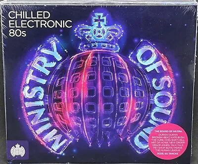 MINISTRY OF SOUND - CHILLED ELECTRONIC 80s TRIPLE CD ALBUM (2016) NEW / SEALED • £3.99