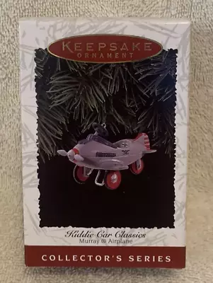 1996 Hallmark Keepsake Murray Airplane Metal Kiddie Pedal Car Ornament #3 - NIB • $6.99