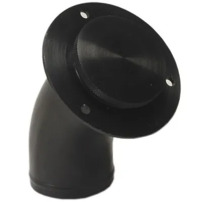 Fuel Filler Neck Black Anodized W/ Black Anodized Cap For 2.0 Inch Angled Black • $144.95