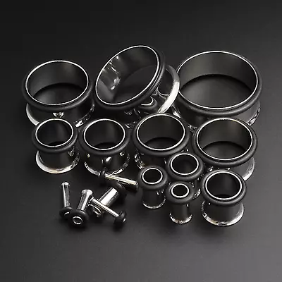 £9.99 • Buy Ear Stretching Kit Flesh Tunnel | Single Flare | Surgical Steel | 1.6mm - 19mm