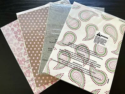 Scrapbook Paper Huge Lot Cardstock & Vellum Polka Dots Paisley Hearts 39 Sheets  • $14.95