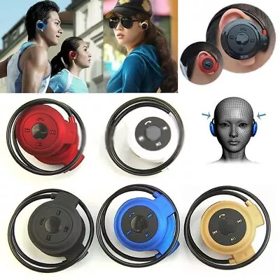 Neckband Wireless Bluetooth Over-Ear Headphones Mic Handsfree Earphone UK • £8.49