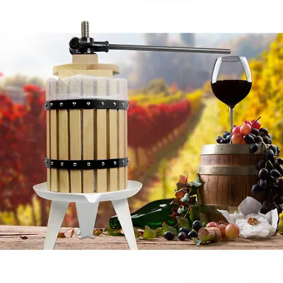 $99.99 • Buy Fruit Wine Press Solid Wood Basket Cider Apple Berries Wine Making Winemaking