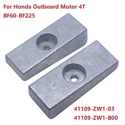 2pcs Zinc Anode Side Pocket For Honda Outboard Motor 4T BF60-BF225 41109-ZW1-03 • $46.14