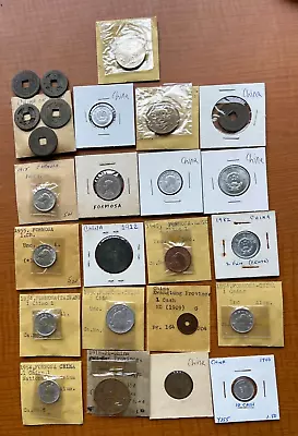 Lot Of 25 China Chinese Coins - Some Taiwan • $5.50