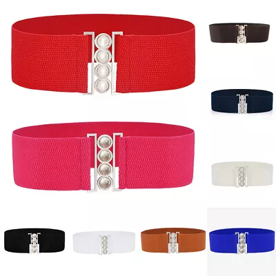 £3.59 • Buy Womens Vintage Elasticated Wide Classic Nurse Belt Retro 1950s 60s Waist Cincher