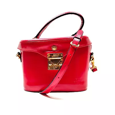 VERSACE Hand Bag  Red Leather 1185691 • $0.99