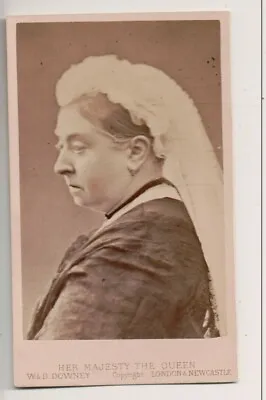 Vintage CDV Queen Victoria Of Britain Empress Of India By W & D Downey • $29.99