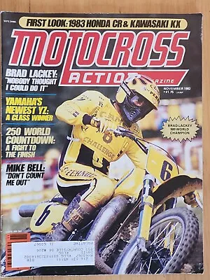 Motocross Action November 1982 Vintage Magazine Brad Lackey Yamaha YZ CR KX 250 • $17.47