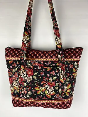 Vera Bradley Anastasia Villager Black Red Nice! • $19.99