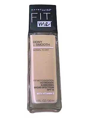 Maybelline Fit Me! Dewy And Smooth Foundation #130 Buff Beige 1 Fl Oz • $7.86