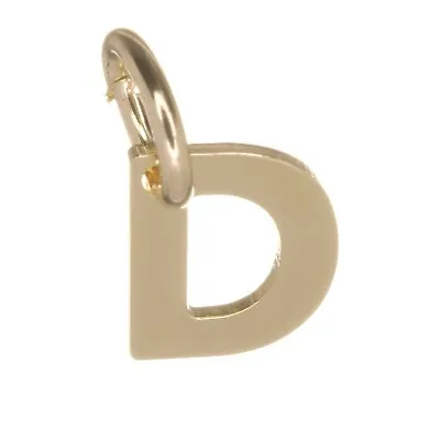 New 9ct Gold Small Alphabet Initial Pendant Letter Charm A Z - 14mm • £29.81