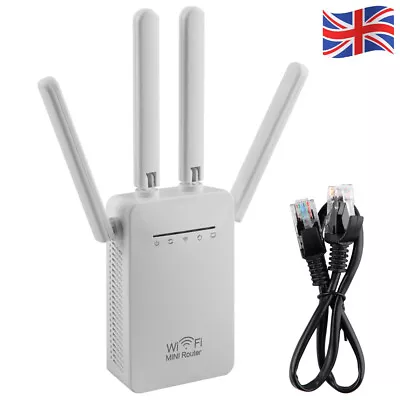 WiFi Booster Range Extender Internet Wireless Repeater Signal Booster Router UK • £15.99