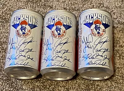 Vintage 1984 Jackson 5 Michael Jackson World Tour Pepsi Soda Can Top Open 3 Pcs • $0.01