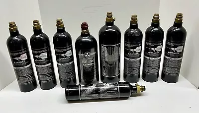 Lot Of 9 Paintball Co2 Air Tanks 9oz 12oz 16oz & 20oz Brass Eagle Pure Energy  • $59.50