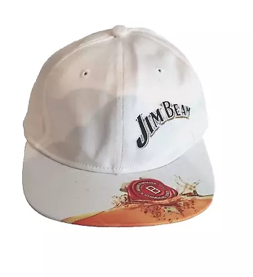 Jim Beam Flat Brim Cap /Hat White OSFM  - Free Post AU - 30 Day Warranty • $23.95