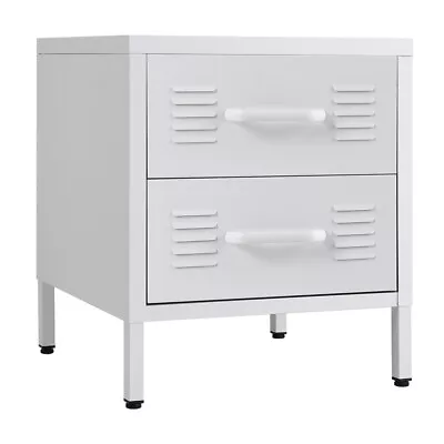 Metal Filing Cabinet Office Under Desk 2 Drawers Storage Cupboard Drawer Chest • £79.95