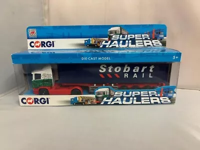 Corgi Super Haulers 1:64 Ty86650 Eddie Stobart Skeletal Container Stobart Rail • £17.94