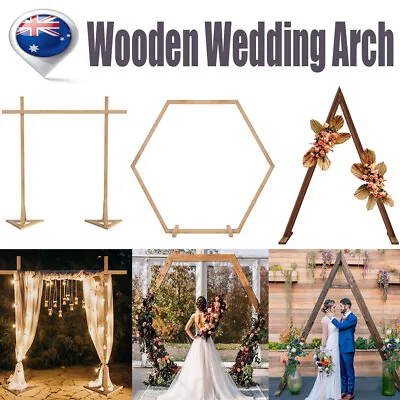 Multi-style Wooden Wedding Ceremony Arch Garden Wedding Arbor Backdrop Stand  • $126.93