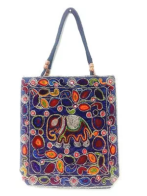 Elephant Vintage Banjara Embroidered Hippie Ooak Hobo Indian Shoulder Bag Purse • $43.37