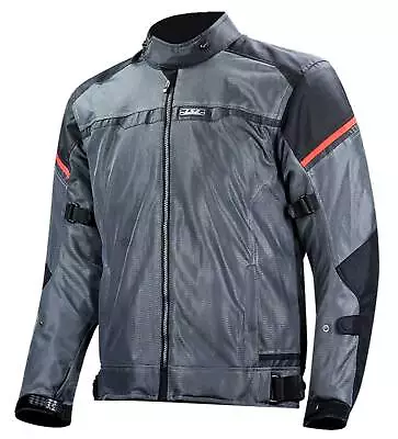 LS2 USA Men's Riva Breathable Mesh Motorcycle Touring Jacket - Gray/Black • $179.98