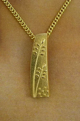 Ola Gorie 9ct Yellow Gold Meadowlark Pendant 18  Chain Scottish Boxed • £300