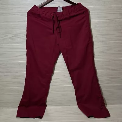 Grey’s Anatomy Scrub Bottoms In Maroon. Ladies Size S. Elastic Waste With A Tie. • $20