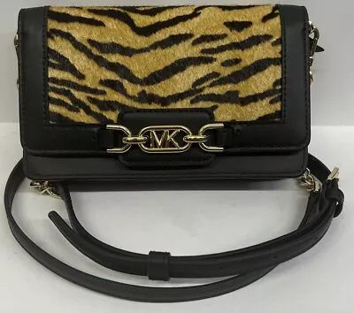 MICHAEL KORS Heather Calf Hair Faux-leather Shoulder Crossbody Bag ~ CJ • $39.99