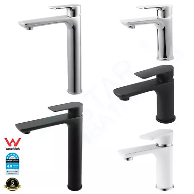 Bathroom Counter Top Basin Mixer Tap Brass Black Chrome White Vanity Sink Faucet • $75.65